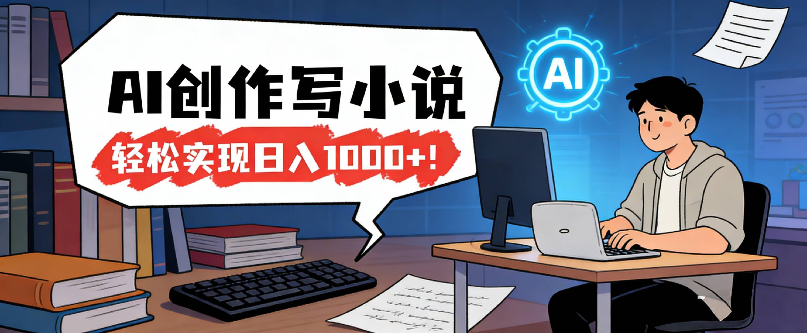 26年最新风口项目，AI工具创作写小说-阿甘项目库