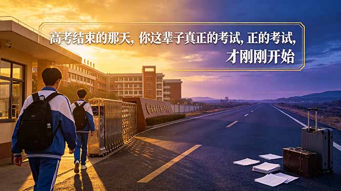 （18968期）付费文章：高考结束的那天，你这辈子真正的考试，才刚刚开始