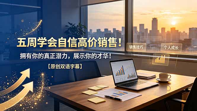 （19071期）五周学会自信高价销售！拥有你的真正潜力，展示你的才华！【原创双语字幕】