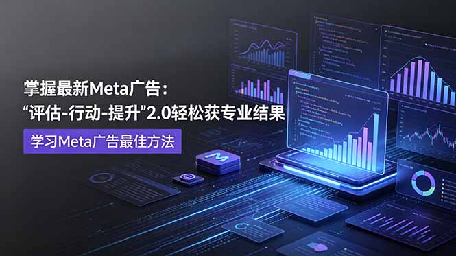 （18972期）掌握最新的Meta广告，通过“评估-行动-提升”2.0版本轻松获得专业级结果。学习目前学习Meta广告的最佳方法