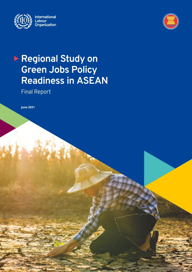 东盟-东盟绿色就业政策准备的区域研究（英）-2021.6