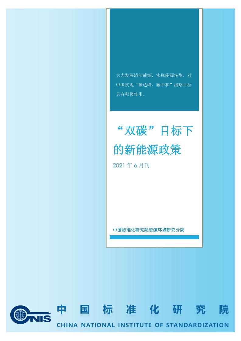 “双碳”目标下的新能源政策-6月刊-final