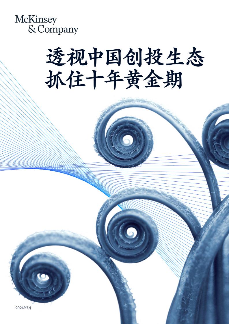 麦肯锡：透视中国创投生态抓住十年黄金期(2021)