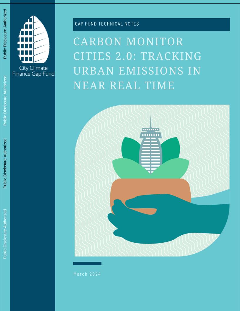 【推荐】世界银行-碳监测城市2.0：近乎实时地跟踪城市排放（英）-13页