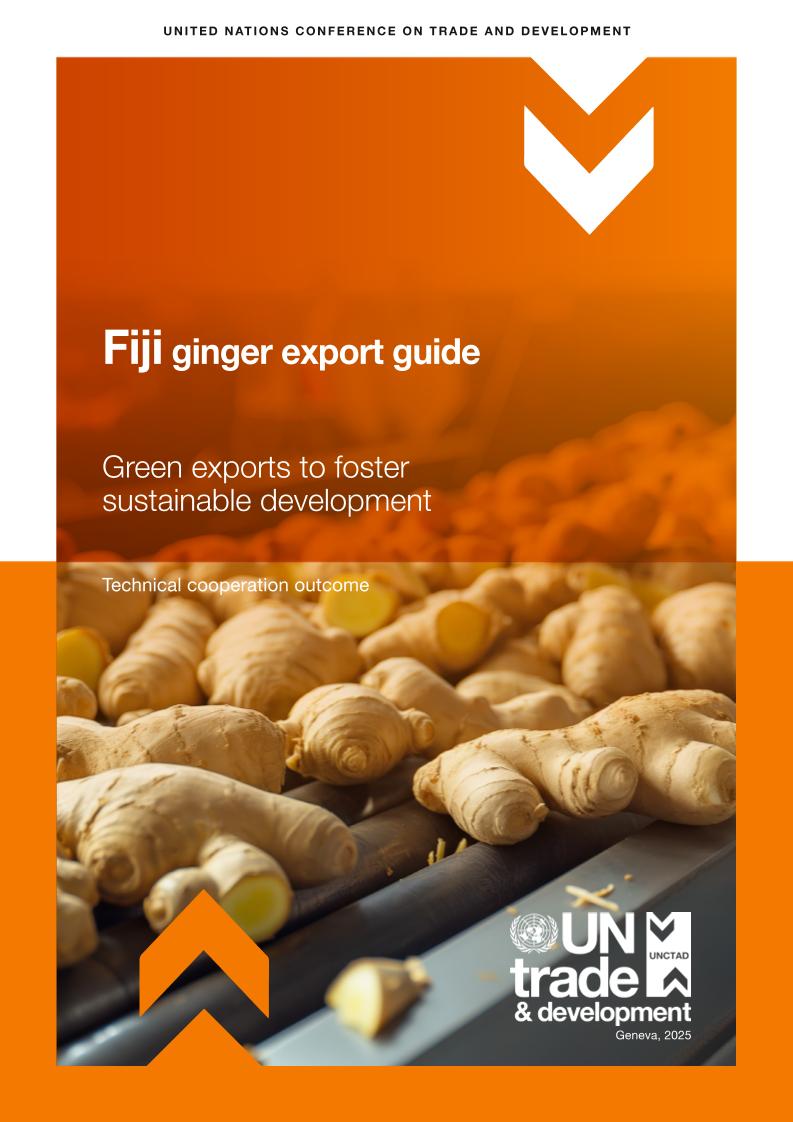 联合国贸易发展委员会-斐济生姜出口指南：绿色出口促进可持续发展（英）-2025-37页