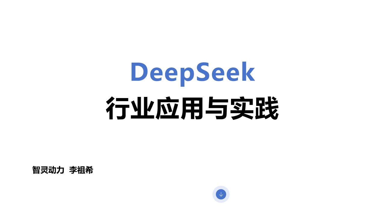 2025年DeepSeek行业应用实践报告-智灵动力-2025-112页