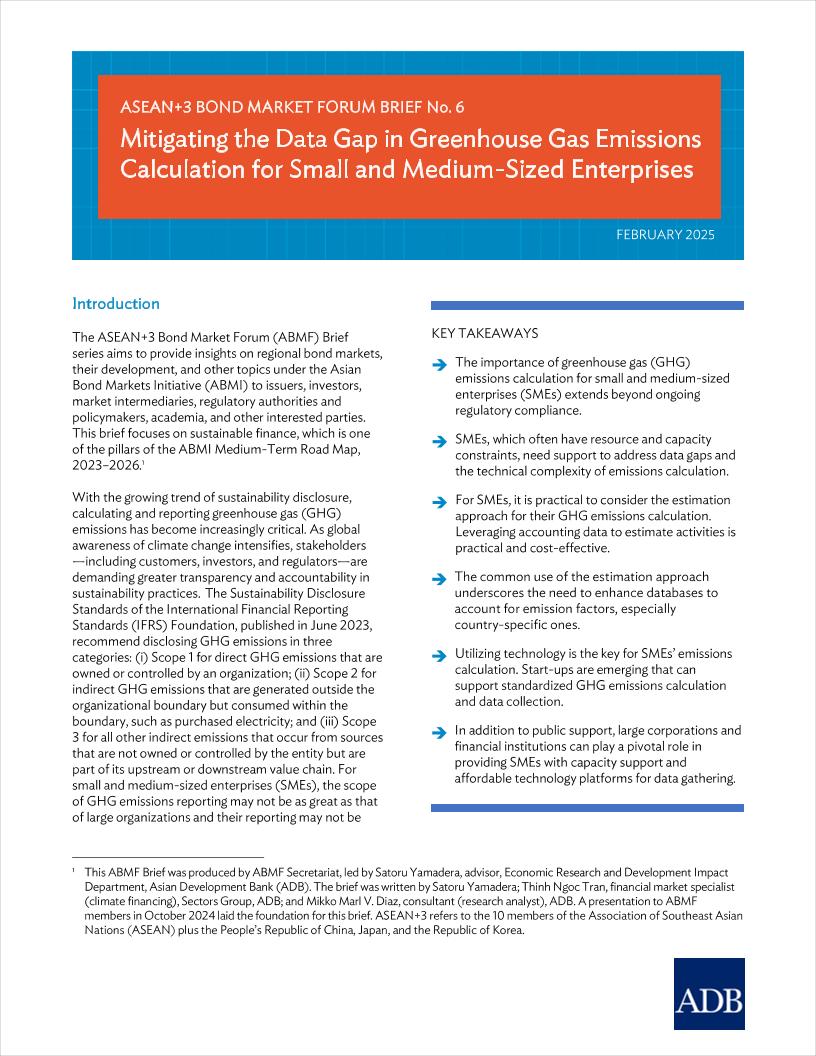 亚开行-缩小中小企业温室气体排放计算中的数据差距（英）-2025.2-12页