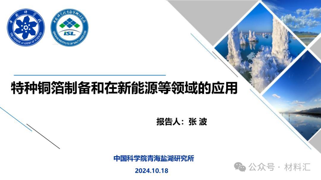 特种铜箔制备和在新能源等领域的应用——张波