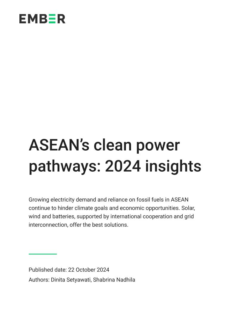 2024年东盟清洁能源发展路径洞察报告（英文版）