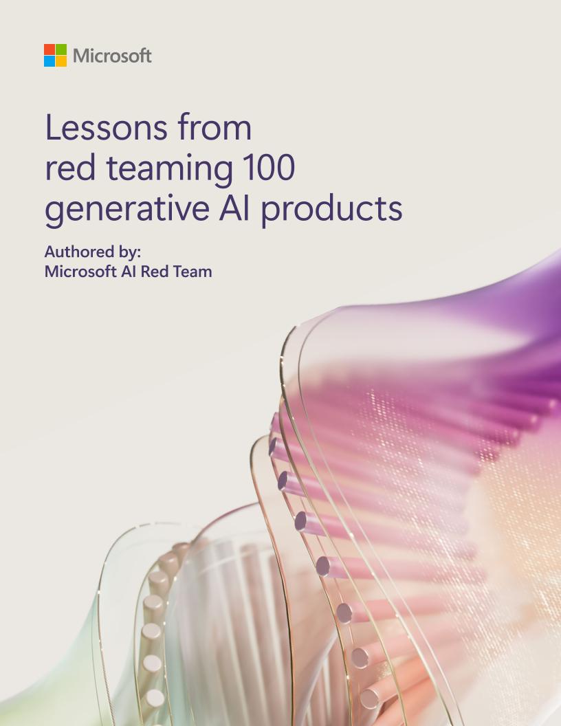 生成式AI红队百次测试经验（英文版）