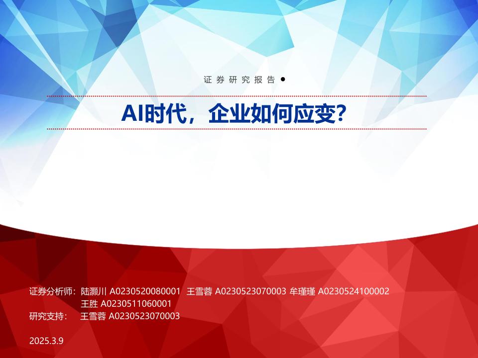 AI时代，企业如何应变？-250309-申万宏源-38页