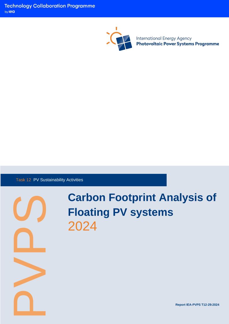 2024年漂浮光伏系统的碳足迹分析（英文版）