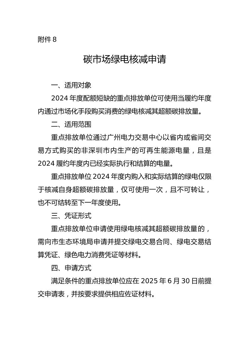 碳市场绿电核减申请