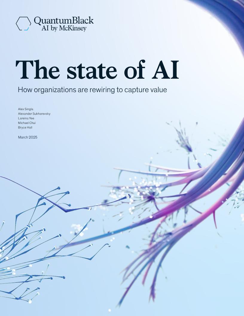 人工智能的现状：组织如何重新布线以获取价值（英）-麦肯锡-2025.3-26页