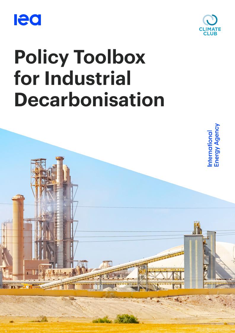 【推荐】国际能源署-工业脱碳政策工具箱（英）-2025-186页