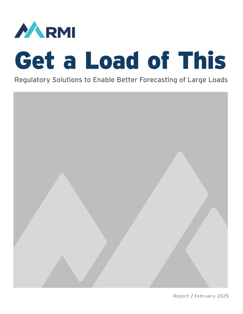 2025年美国电力负荷预测监管解决方案研究报告（英文版）