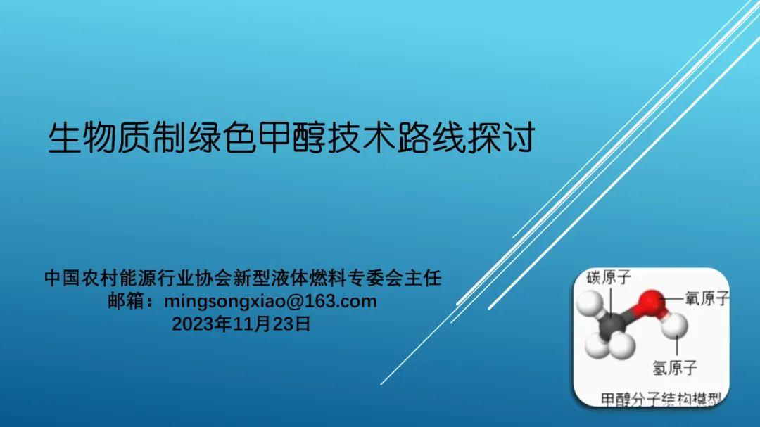 【应用案例】生物质制绿色甲醇技术路线探讨