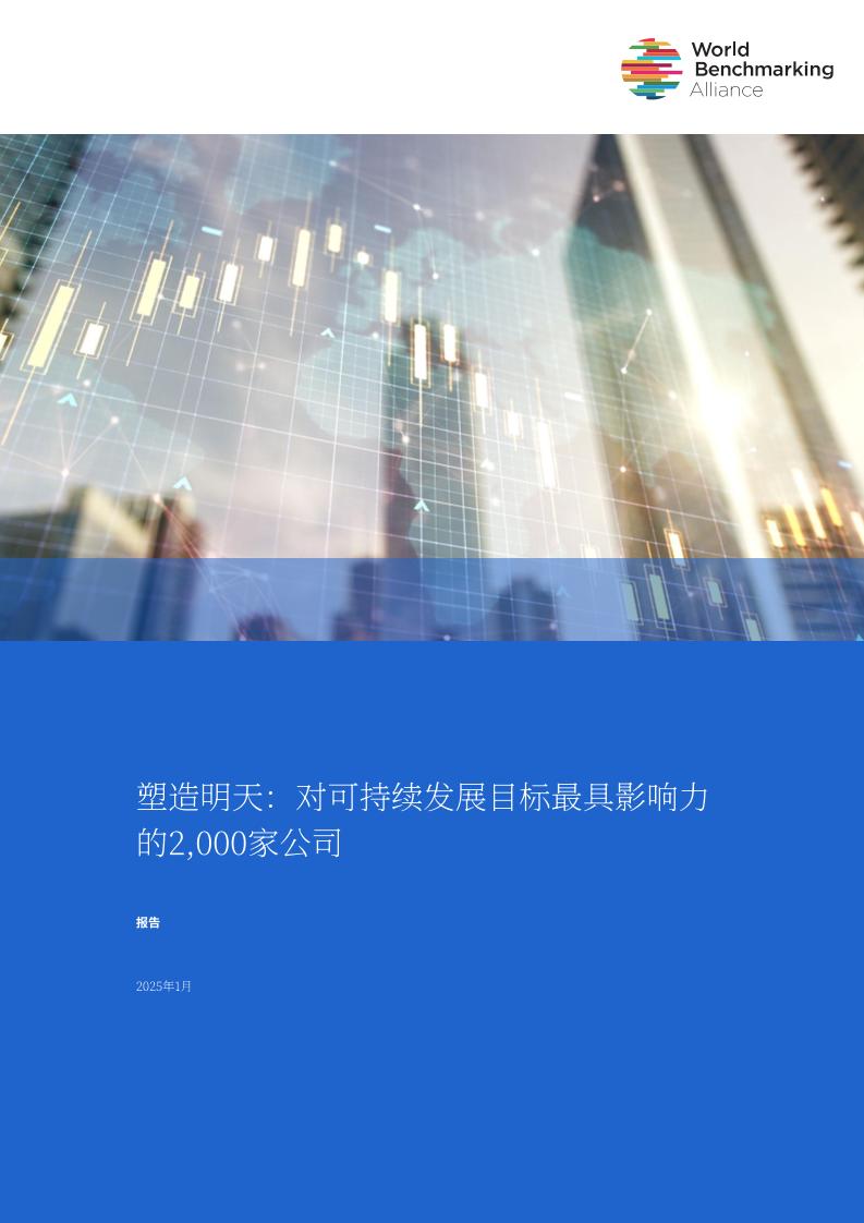 2025塑造未来：对可持续发展目标（SDGs）影响最大的2000家公司研究报告