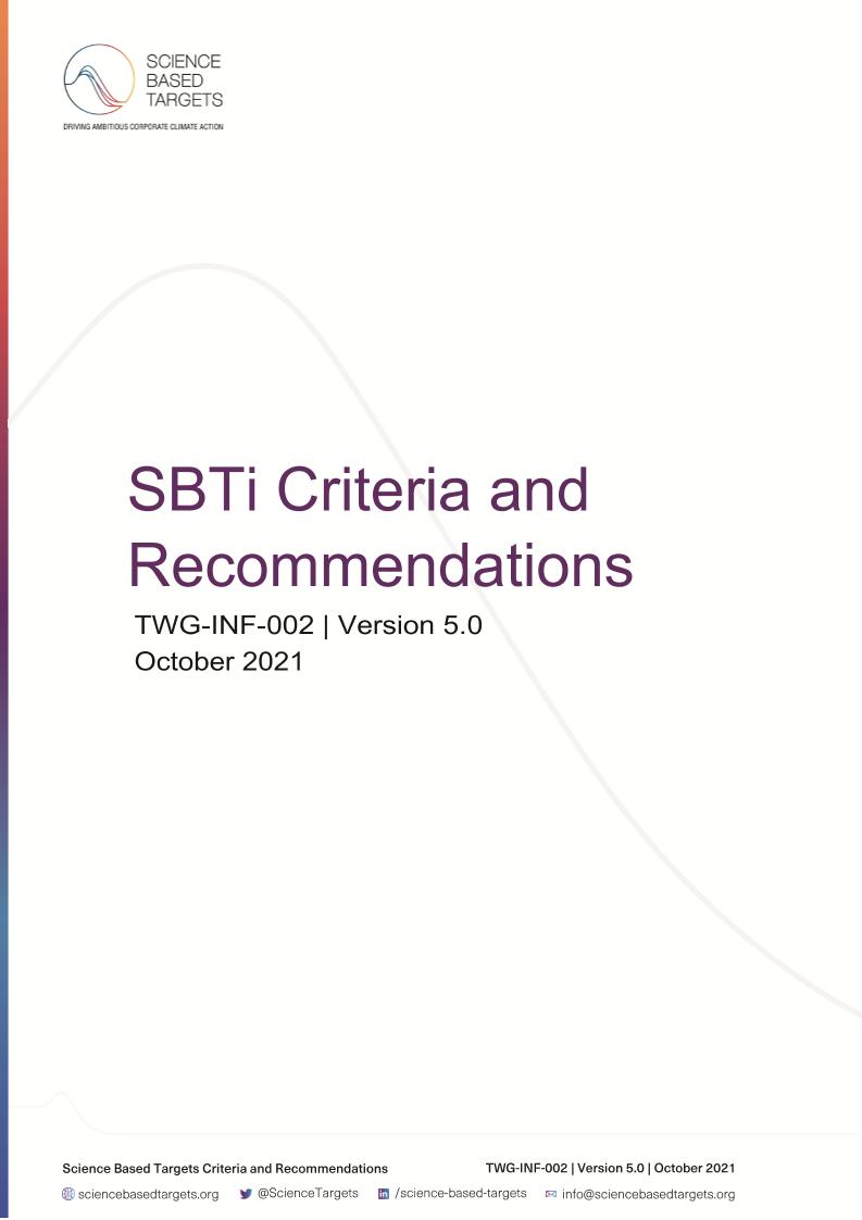 SBTi标准（英）