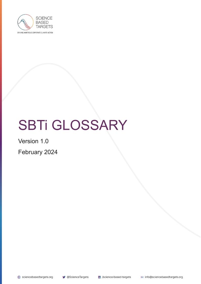 SBTi科学碳目标术语表-202402-98页