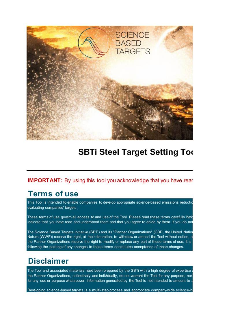 钢铁科学碳目标设定工具-英文