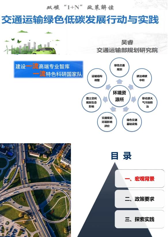 “双碳1+N政策解读”交通运输绿色低碳发展行动与实践【PPT】