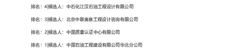 【中标】碳项目-南方油田双碳管理关键技术研究委托技术研发项目中标候选人-中国石油工程建设有限公司华北分公司