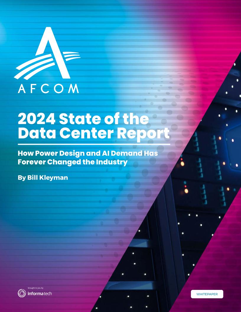 2024年数据中心状况报告：电源设计和人工智能需求如何彻底变革行业