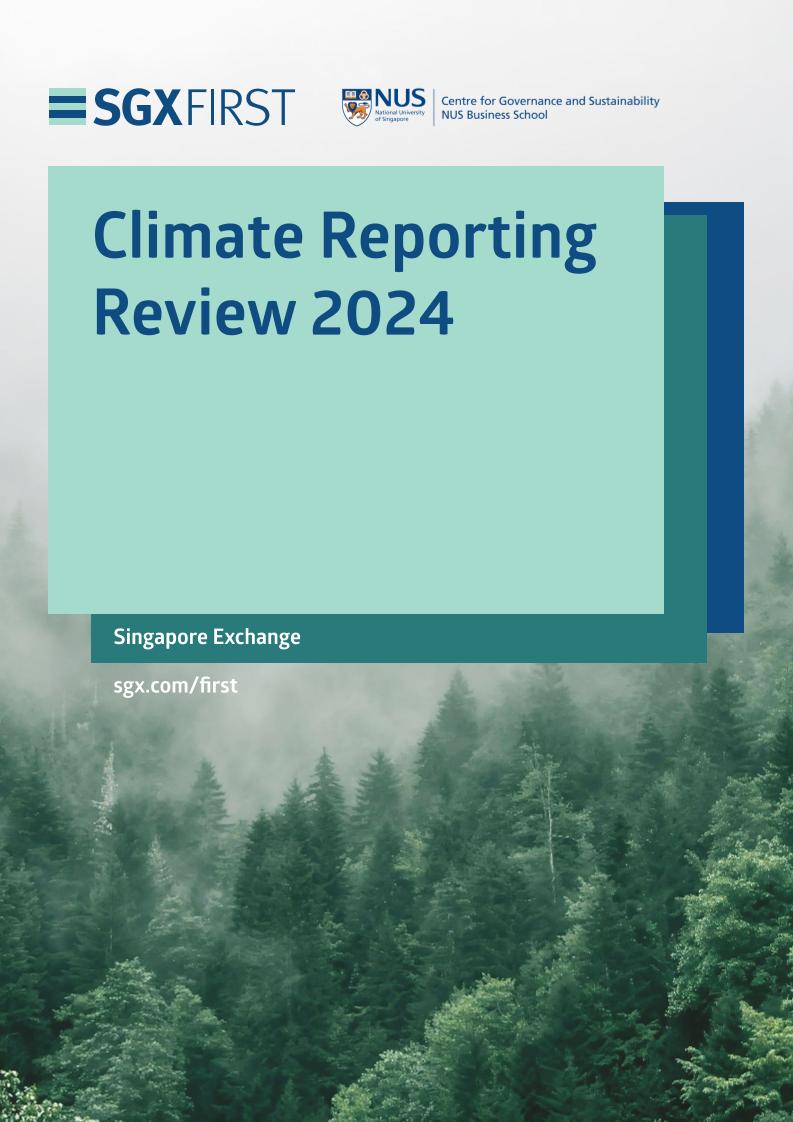 新加坡交易所（SGX）：气候报告审查（英文版）