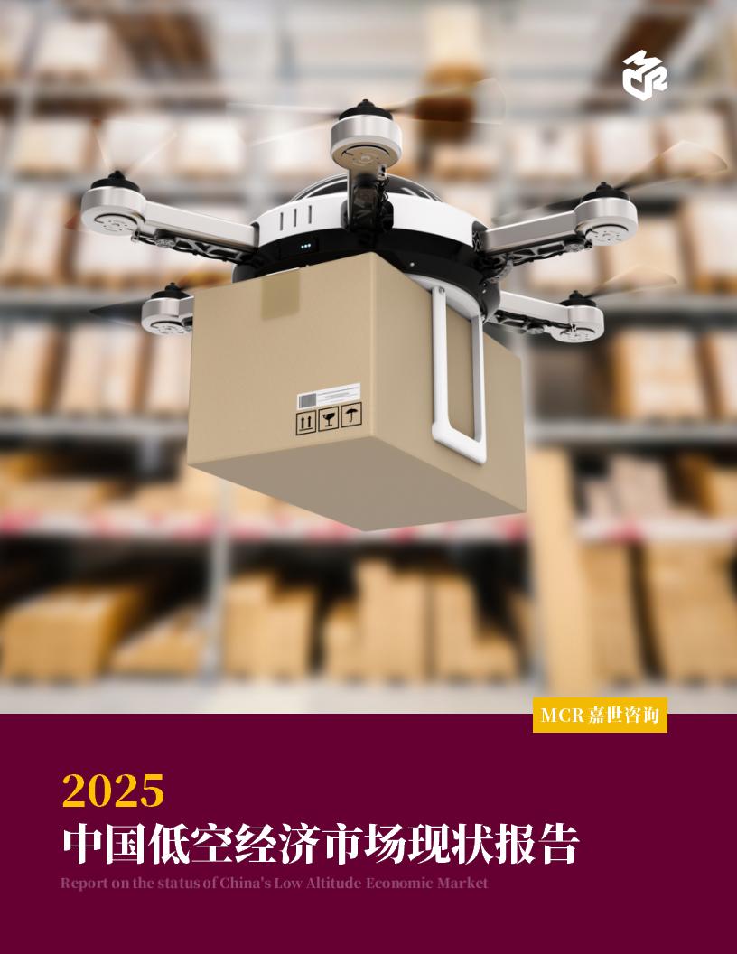 嘉世咨询：2025年中国低空经济市场现状报告