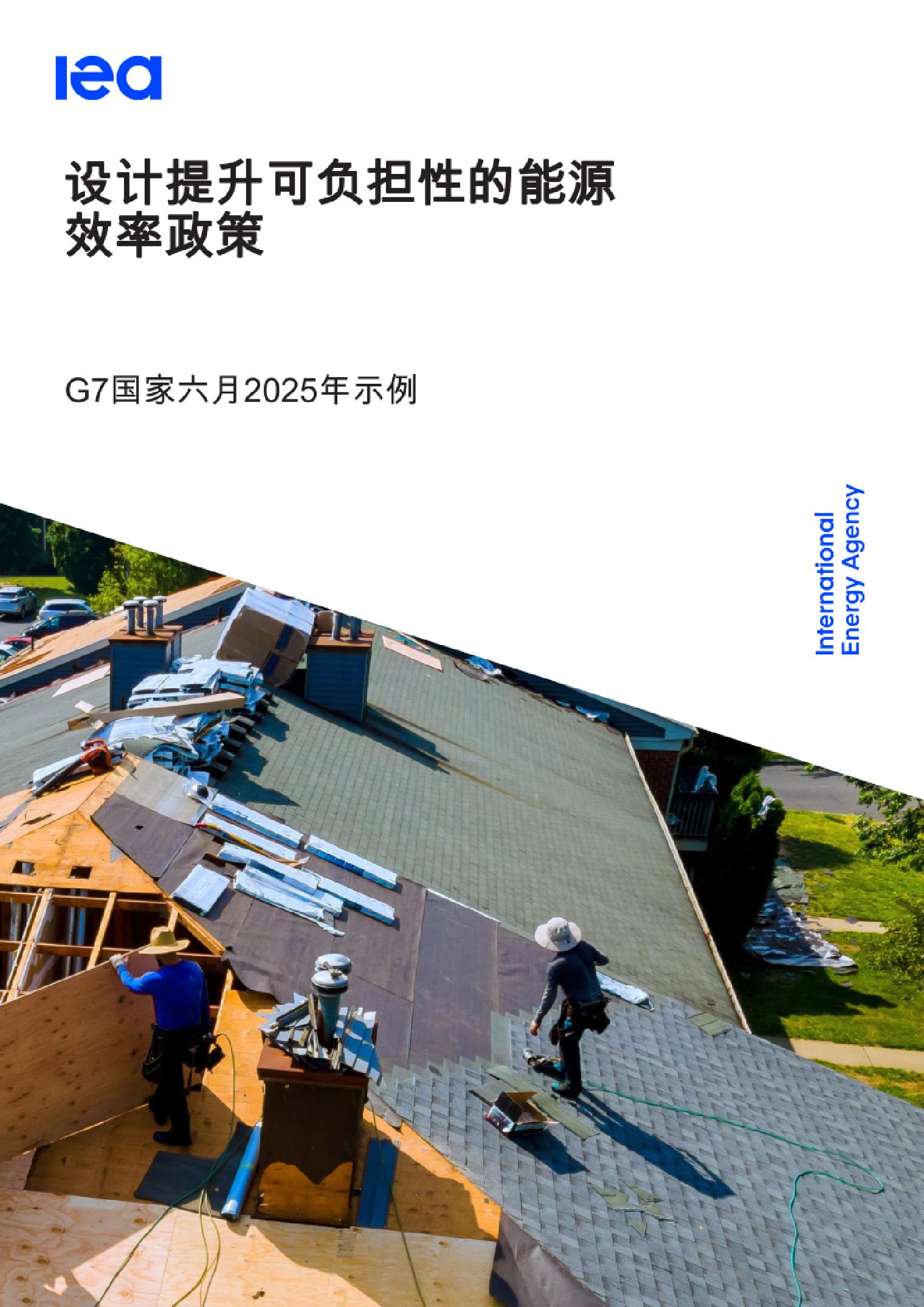 国际能源机构-设计提升可负担性的能源效率政策