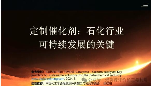 【专家PPT】定制催化剂：石化行业可持续发展的关键