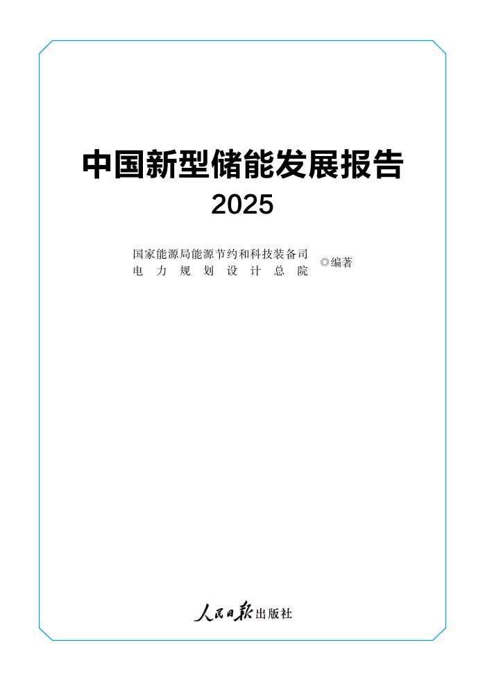 中国新型储能发展报告（2025）