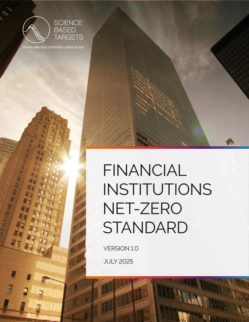 SBTi首个专门为金融行业设计的净零标准：Financial-Institutions-Net-Zero-Standard