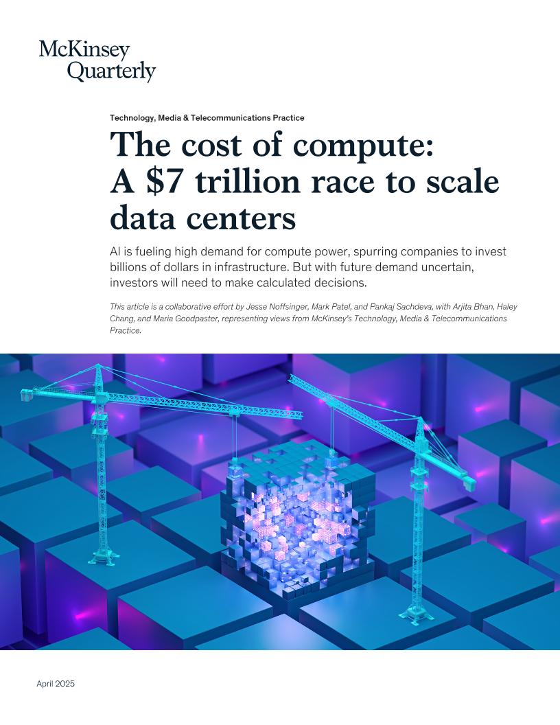 麦肯锡：2025计算成本：AI驱动下数据中心基础设施万亿级投资竞赛报告（英文版）